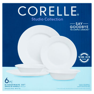 White dinnerware sets outlet for 6