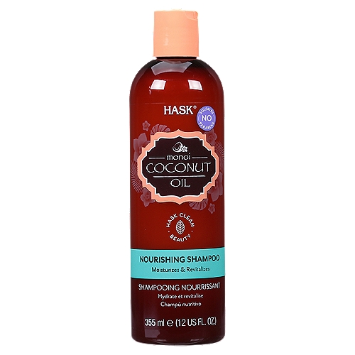 Hask Monoi Coconut Oil Nourishing Shampoo, 12 fl oz