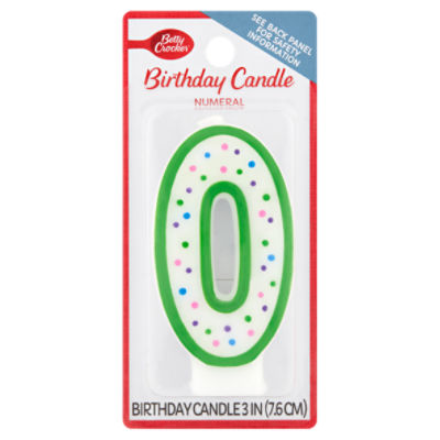Betty Crocker Numeral 0 Birthday Candle ShopRite