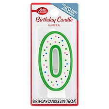 Betty Crocker Numeral 0 Birthday Candle, 1 Each