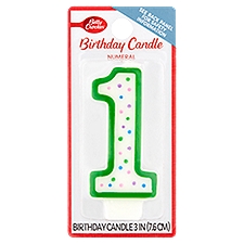 Betty Crocker Numeral 1 Birthday Candle, 1 Each