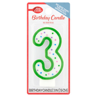 Betty Crocker Numeral 3 Birthday Candle ShopRite