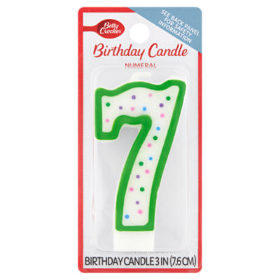 Betty Crocker Numeral 7 Birthday Candle