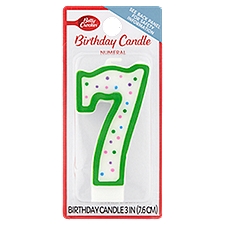 Betty Crocker Candle - Numeral 7, 1 Each