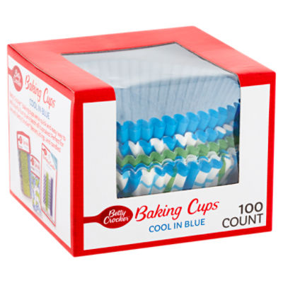 Betty Crocker Cool in Blue Baking Cups, 100 count