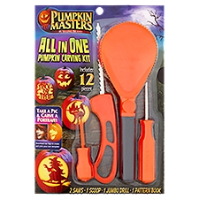 Pumpkin Masters All in One Pumpkin Carving Kit, 12 count