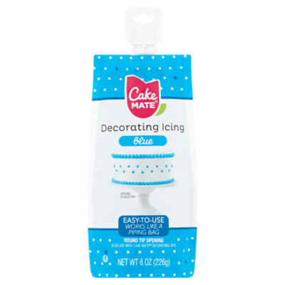Cake Mate Blue Decorating Icing, 8 oz