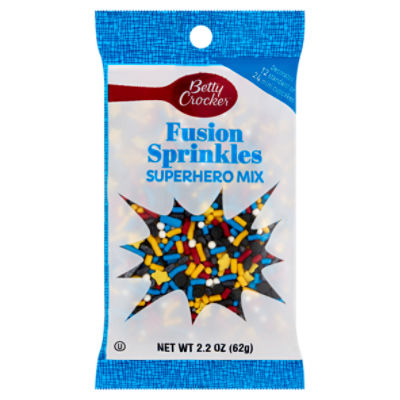 Betty Crocker Superhero Mix Fusion Sprinkles, 2.2 oz, 2.2 Ounce