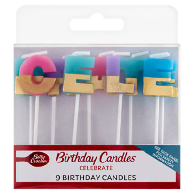 Betty Crocker Celebrate Birthday Candles, 9 count ShopRite