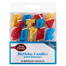 Betty Crocker Super Birthday Candles, 13 count, 1 Each
