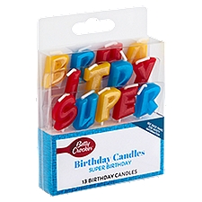 Betty Crocker Super Birthday Candles, 13 count