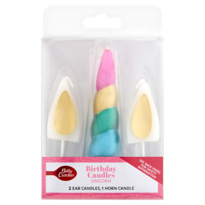 Betty Crocker Unicorn Birthday Candles, 3 count ShopRite