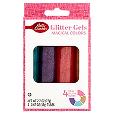 Betty Crocker Magical Colors Glitter Gels, 4 count, 0.67 Ounce
