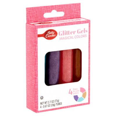 Betty Crocker Magical Colors Glitter Gels, 4 count