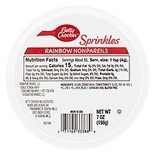Betty Crocker Rainbow Nonpareils Sprinkles, 7 oz