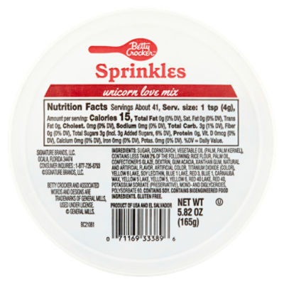 Betty Crocker Unicorn Love Mix Sprinkles, 5.82 oz