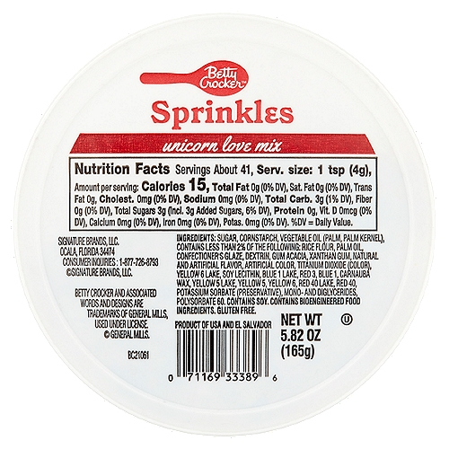 Betty Crocker Unicorn Love Mix Sprinkles, 5.82 oz