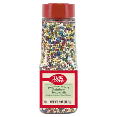 Betty Crocker Simply Celebrate Rainbow Nonpareils, 2 oz