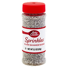 Betty Crocker Sprinkles, Silver Shimmer Sugar, 2 Ounce