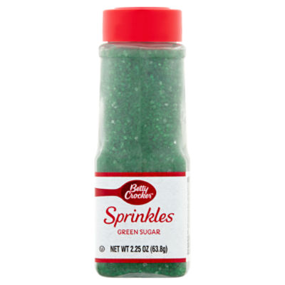 Betty Crocker Green Sugar Sprinkles, 2.25 oz, 2.25 Ounce
