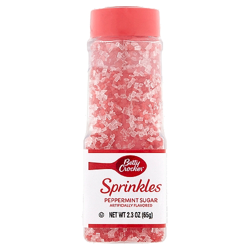 Betty Crocker Peppermint Sugar Sprinkles, 2.3 oz