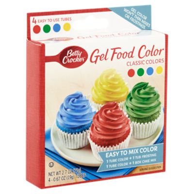 Betty Crocker™ Classic Colors Gel Food Color Tubes, 4 ct / 0.67 oz - Kroger