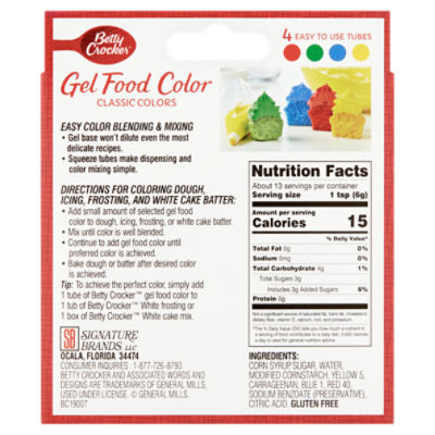 Betty Crocker™ Classic Gel Food Colors 
