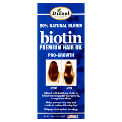 Difeel Biotin Premium Hair Oil, 2.5 fl oz, 2.5 Fluid ounce