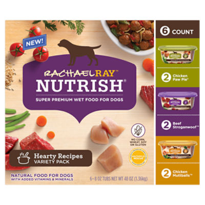 Rachael Ray Nutrish Hearty Recipes Super Premium Wet Food for Dogs