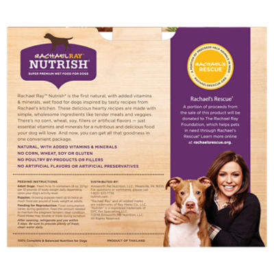 Rachael Ray Nutrish Hearty Recipes Super Premium Wet Food for Dogs