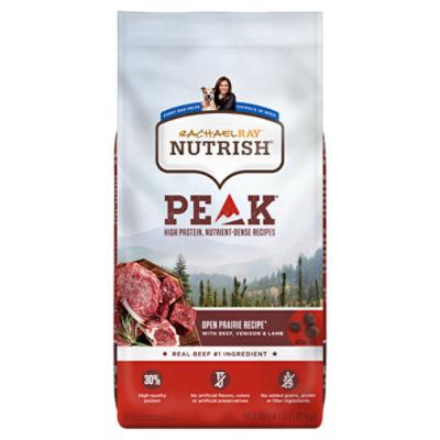 Rachael Ray Nutrish Peak Natural Food for Dogs with Beef, Venison & Lamb, 4 lb