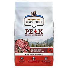 Rachael Ray Nutrish Peak Open Prairie Recipe with Beef, Venison & Lamb Natural Food for Dogs, 12 lb