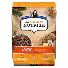 Rachael Ray Nutrish Lamb Meal & Brown Rice Recipe Natural Food for Adult Dogs, 14 lb, 224 Ounce