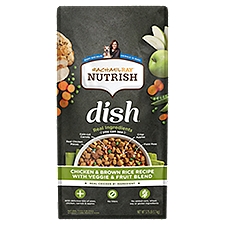 Rachael Ray Nutrish Dish Chicken & Brown Rice Recipe Natural Food for Dogs, 3.75 lb