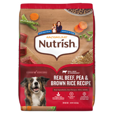 Rachael Ray Nutrish Real Beef, Pea & Brown Rice Recipe Dry Dog Food, 13 lb.