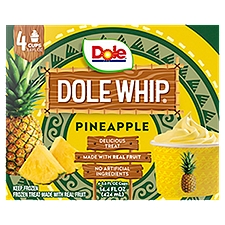 Dole Dole Whip Pineapple Frozen Treat, 3.6 fl oz, 4 count