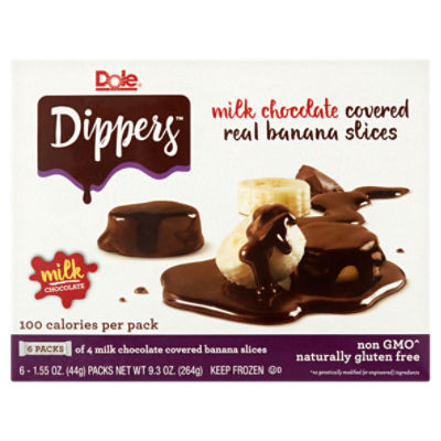 Dole Dippers Milk Chocolate Covered, Real Banana Slices