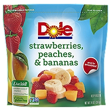 Dole Strawberries, Peaches, & Bananas, 14 oz, 14 Ounce