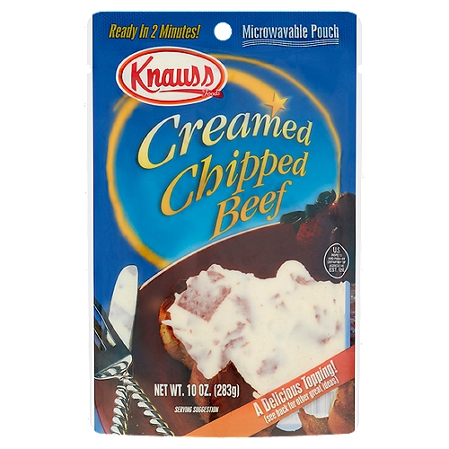 Knauss Foods Creamed Chipped Beef Topping, 10 oz