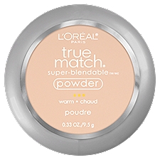 L'Oréal Paris True Match Warm W1 Porcelain Super-Blendable Powder, 0.33 oz