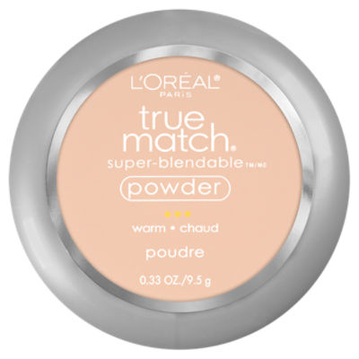 L'Oréal Paris True Match Warm W2 Light Ivory Super-Blendable Powder, 0.33 oz