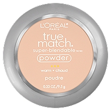 L'Oréal Paris True Match Warm W2 Light Ivory Super-Blendable Powder, 0.33 oz