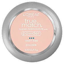L'Oréal Paris True Match Cool C1 Alabaster, Super-Blendable Powder, 0.33 Ounce