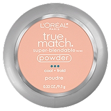 L'Oréal Paris True Match Cool C4 Shell Beige Super-Blendable Powder, 0.33 oz