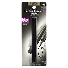 L'Oréal Paris Lineur Intense 690 Carbon Black Felt Tip Liquid Eyeliner, 0.05 fl oz