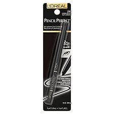 L'Oréal Paris Pencil Perfect Natural 190 Carbon Black Self-Advancing Eyeliner, 0.01 oz