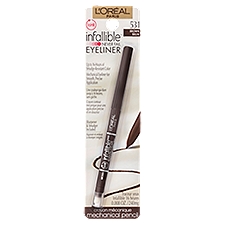 L'Oréal Paris Infallible Never Fail 531 Brown Mechanical Pencil Eyeliner, 0.008 oz