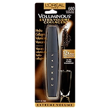 L'Oréal Paris Voluminous 680 Blackest Black Extra-Volume Hydra Collagen, Mascara, 0.34 Fluid ounce