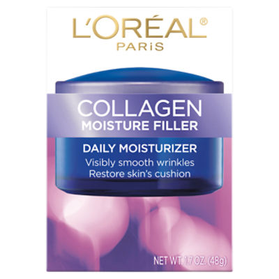 L'Oreal Paris Collagen Moisture Filler Facial Day Night Cream, lightweight, 1.7  oz.