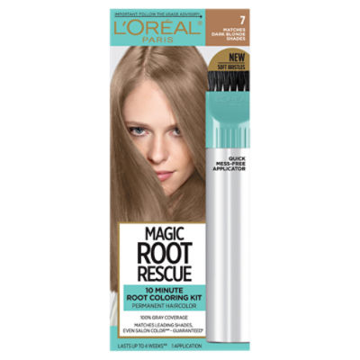 L'Oréal Paris Magic Root Rescue 7 Matches Dark Blonde Shades Permanent Haircolor, 1 application